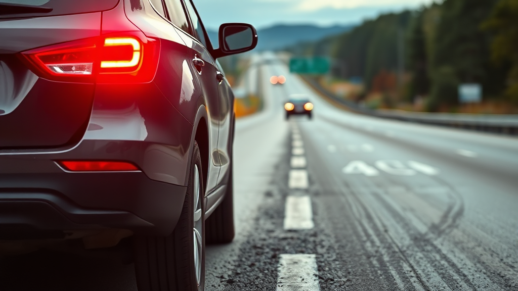 차량 고장 시 안전하게 대처하는 방법 (realistic 스타일)