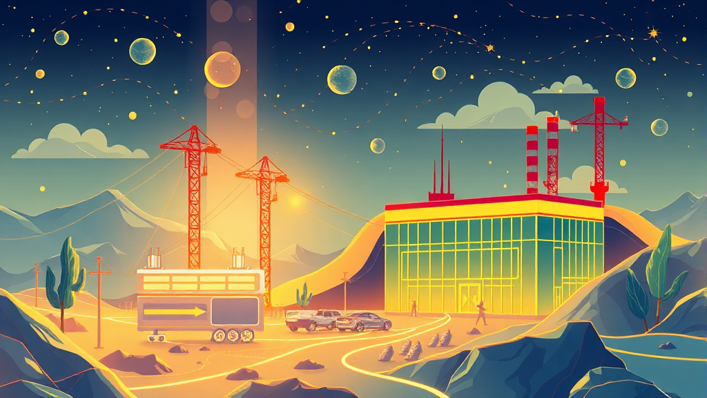 전고체 배터리 밸류체인: 주목해야 할 소재 및 부품 기업 (illustration 스타일)