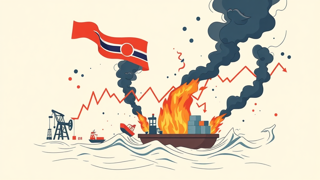 호르무즈 해협 봉쇄 시나리오별 경제 및 증시 영향 (illustration 스타일)