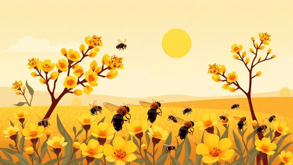 꿀벌 분양, 언제 시작해야 할까요? (illustration 스타일)