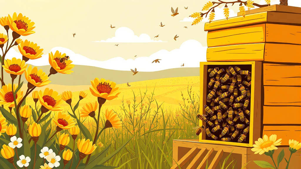 꿀벌 분양 시기, 최적의 선택은? (illustration 스타일)