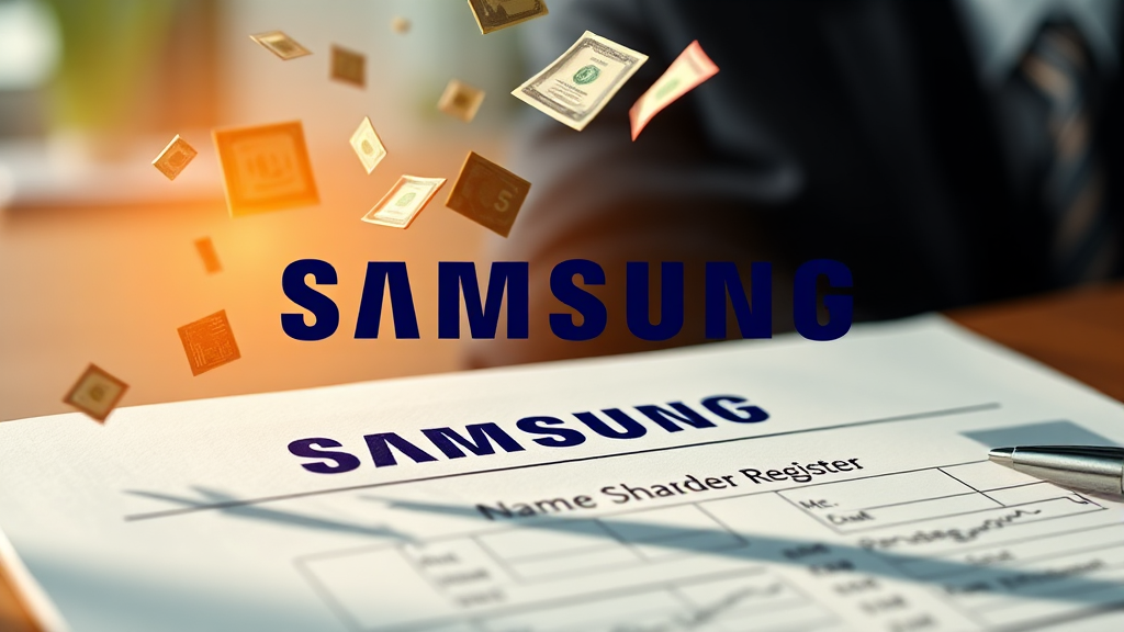 삼성전자 배당금 지급 방식 및 수령 방법 (realistic 스타일)