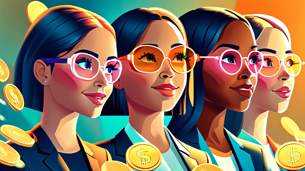 미래 여성 기업가를 위한 든든한 지원 제도 (illustration 스타일)