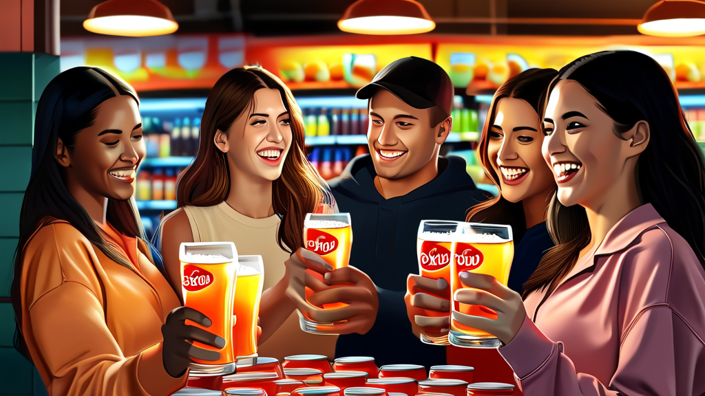 990원 소주, 동네 슈퍼 상생 프로젝트: 가격 혁신과 골목상권 활성화 2 동네 슈퍼 살리는 990원 소주 프로젝트 (realistic 스타일)