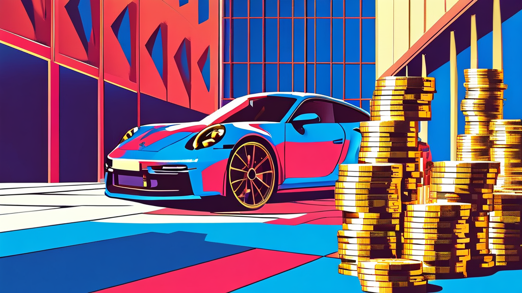 내 차로 급전 마련: 자동차 담보대출 현금화 완벽 가이드 3 내 차로 돈 버는 법: 자동차 담보 대출의 모든 것 (illustration 스타일)